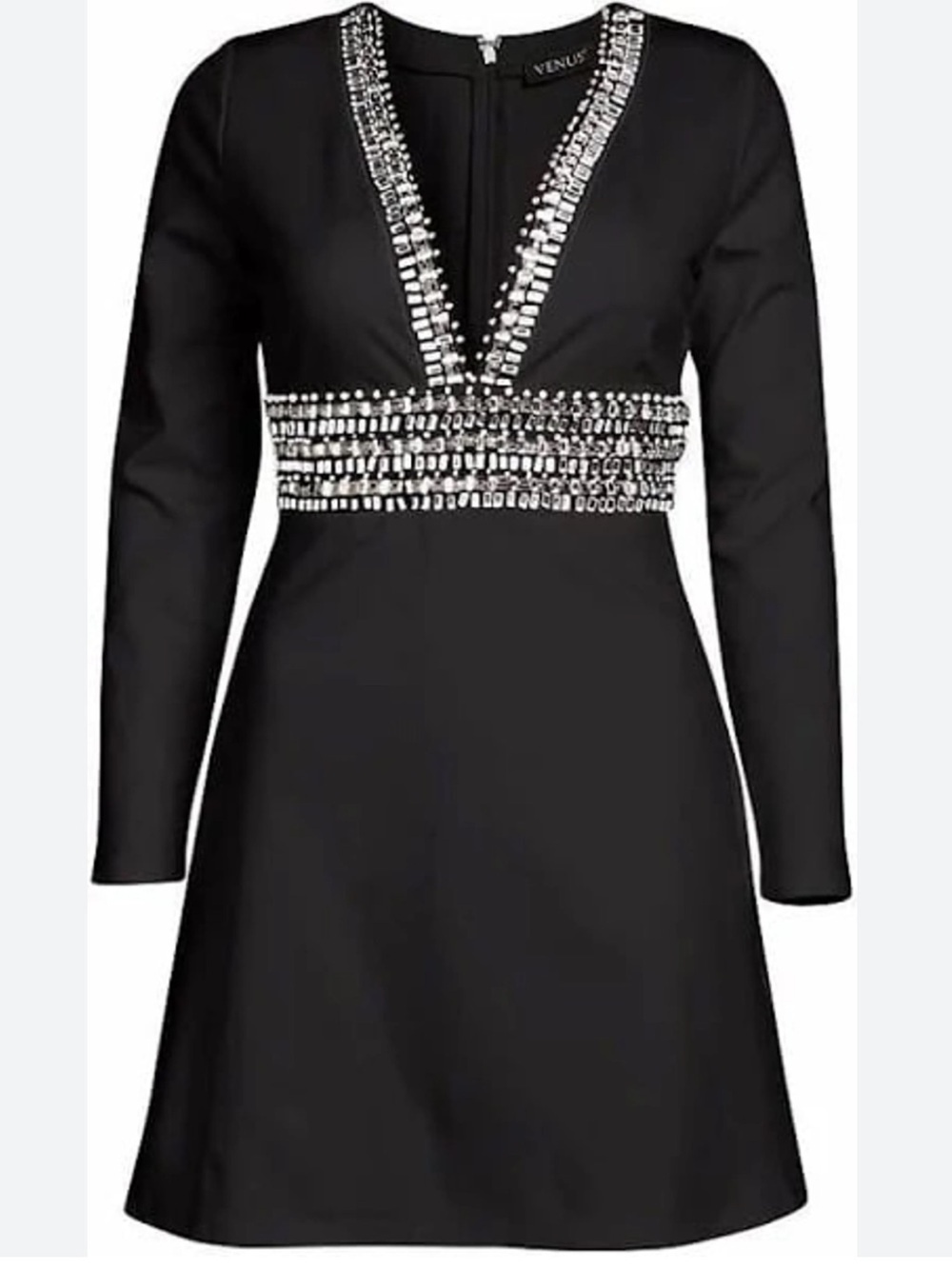 Venus Black Dress Long Sleeve Size 8 NEW